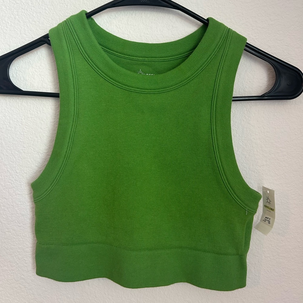 OFFLINE BY AERIE SEAMLESS HIGH NECK SPORTS BRA NWT